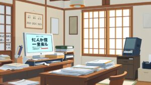 Een traditioneel kantoor met een mix van klassieke en moderne elementen.